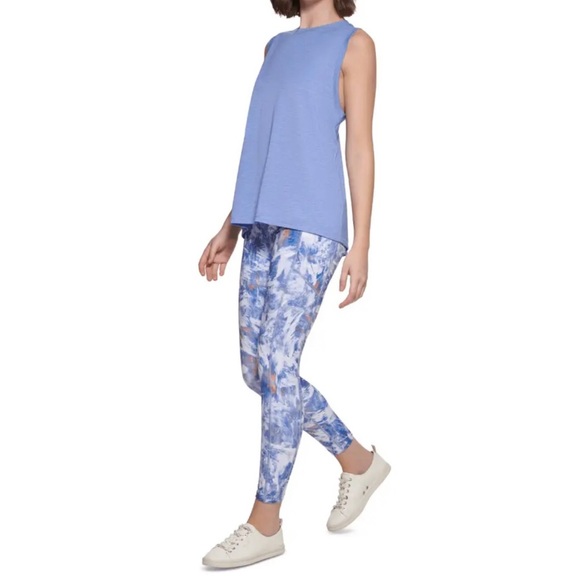 NWT Calvin Klein Performance Dropped Armhole Athletic Tank Top Hyacinth Sz S - Picture 4 of 10